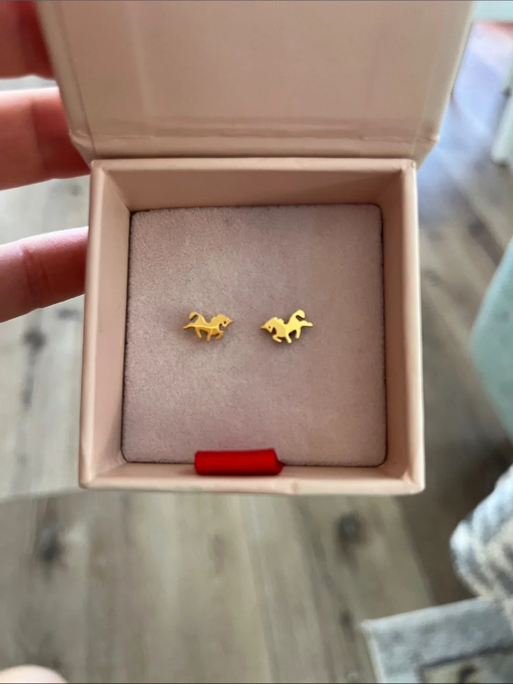 Pip Pop Gold Unicorn Earrings
